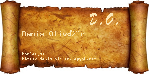 Danis Olivér névjegykártya